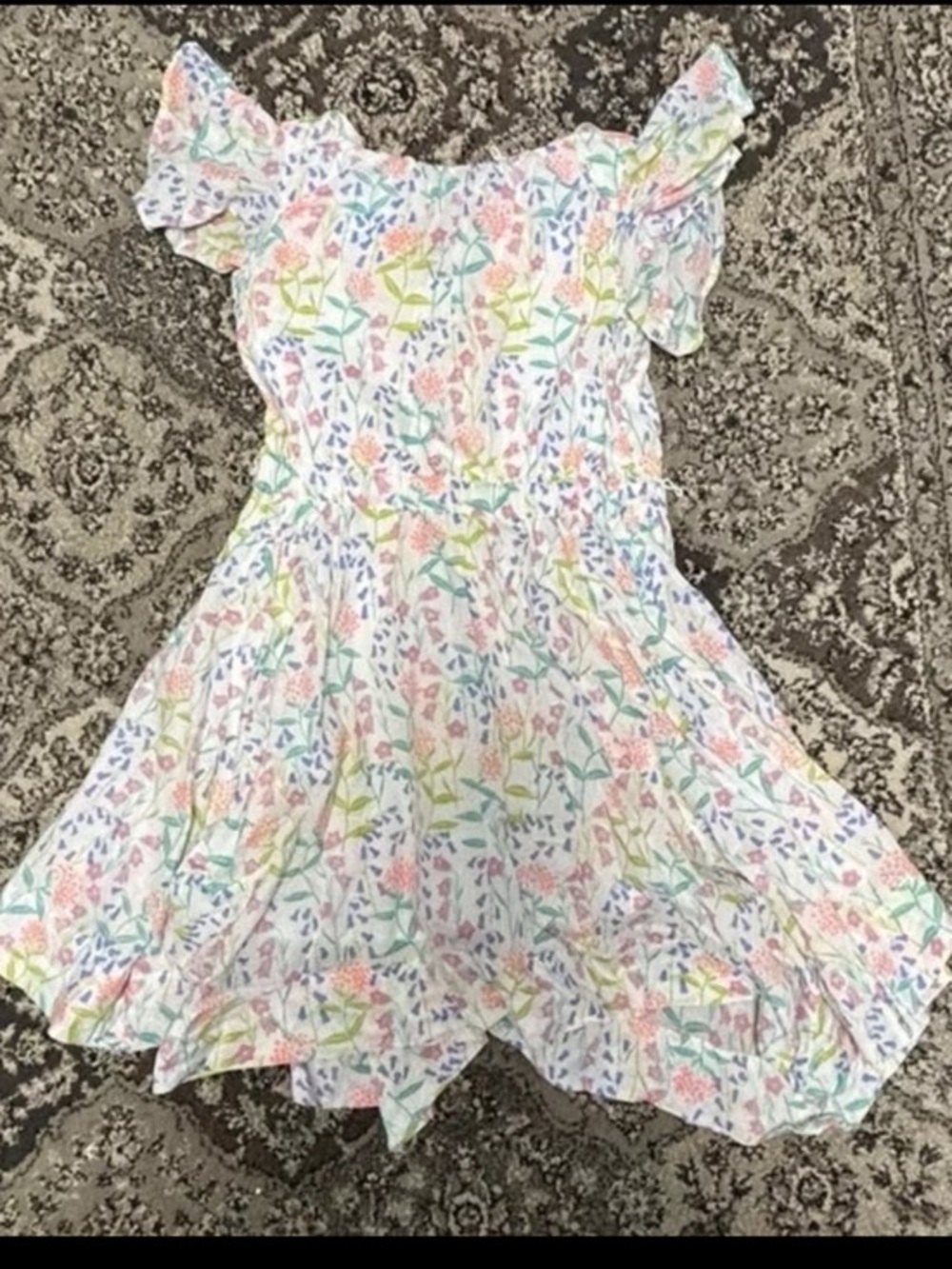 Crewcuts Floral Summer Dress in Pastel Colors